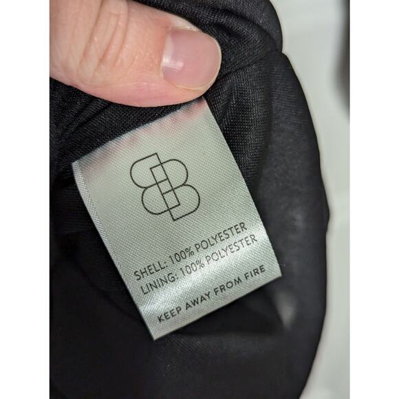 Baltic Born Venus Pleated Maxi Dress Long Sleeve Wrap Surplice Blackk Bridesmaid - Picture 5 of 5